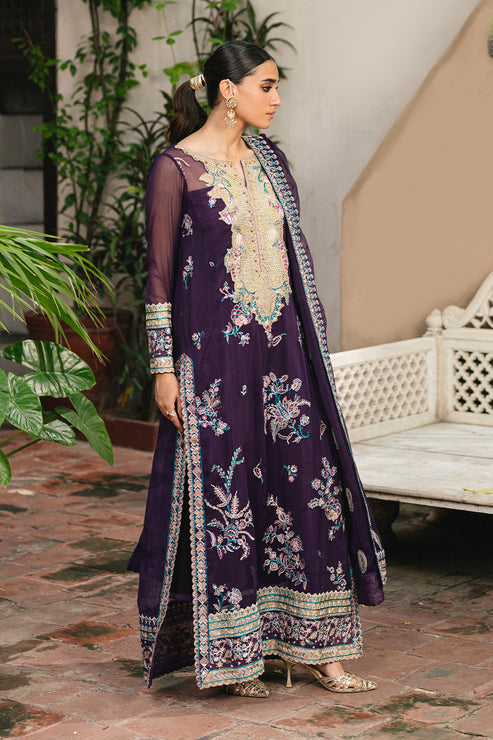 Maryum N Maria | Gulnaar Formals | 3 Piece Embroidered Chiffon POLINA - FSU5650