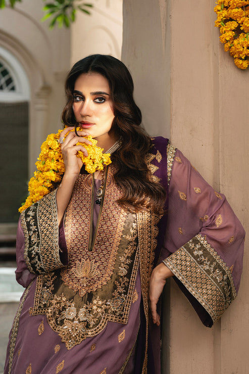 Maryum N Maria | Gulnaar Formals | 3 Piece Embroidered Chiffon KAMILLA - FSU5654