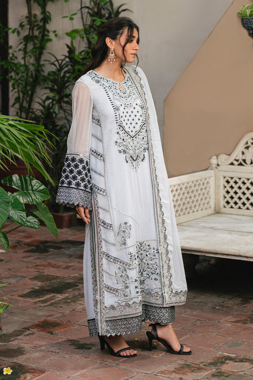 Maryum N Maria | Gulnaar Formals | 3 Piece Embroidered Chiffon LILIYA - FSU5657