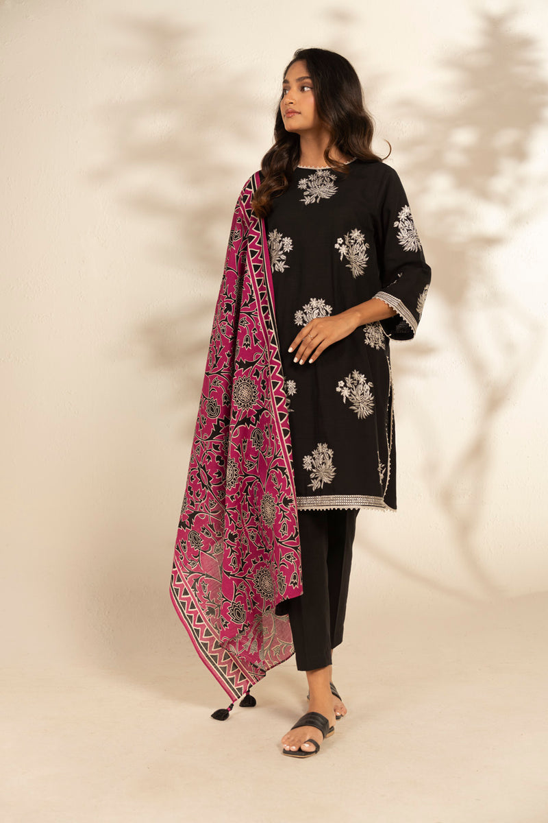 Al Karam Winter 25 FW-101-25-1-Black - Official Al Karam - Agha Fabrics UK