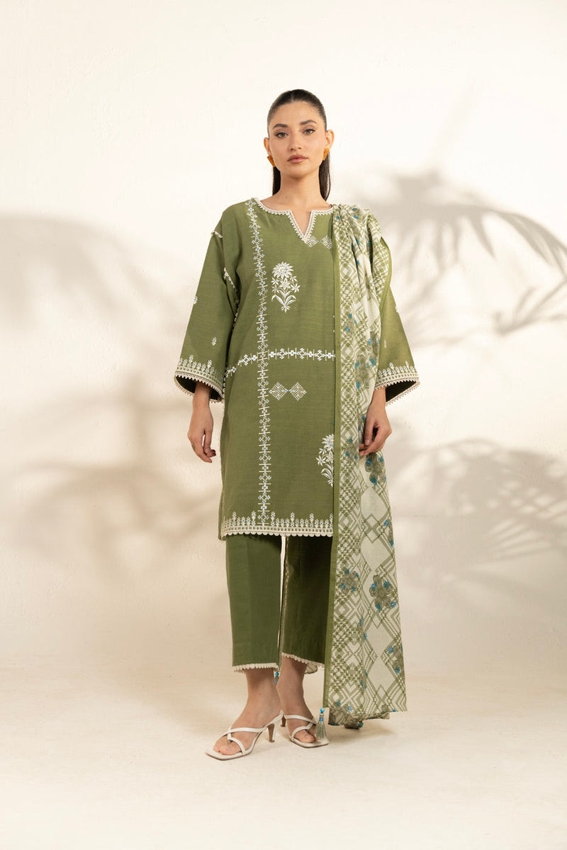 Al Karam | Winter 25 | FW-103-25-1-Green - Official Al Karam - Agha Fabrics UK