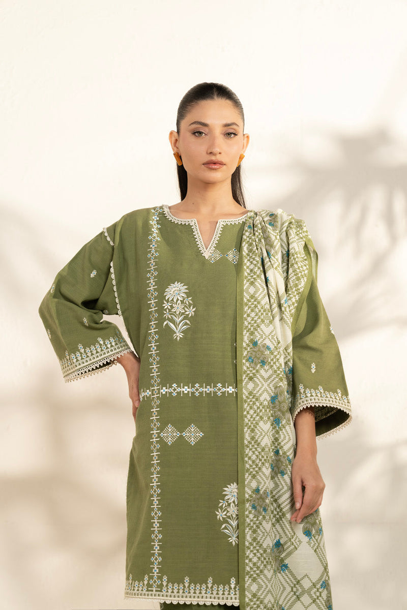 Al Karam | Winter 25 | FW-103-25-1-Green - Official Al Karam - Agha Fabrics UK