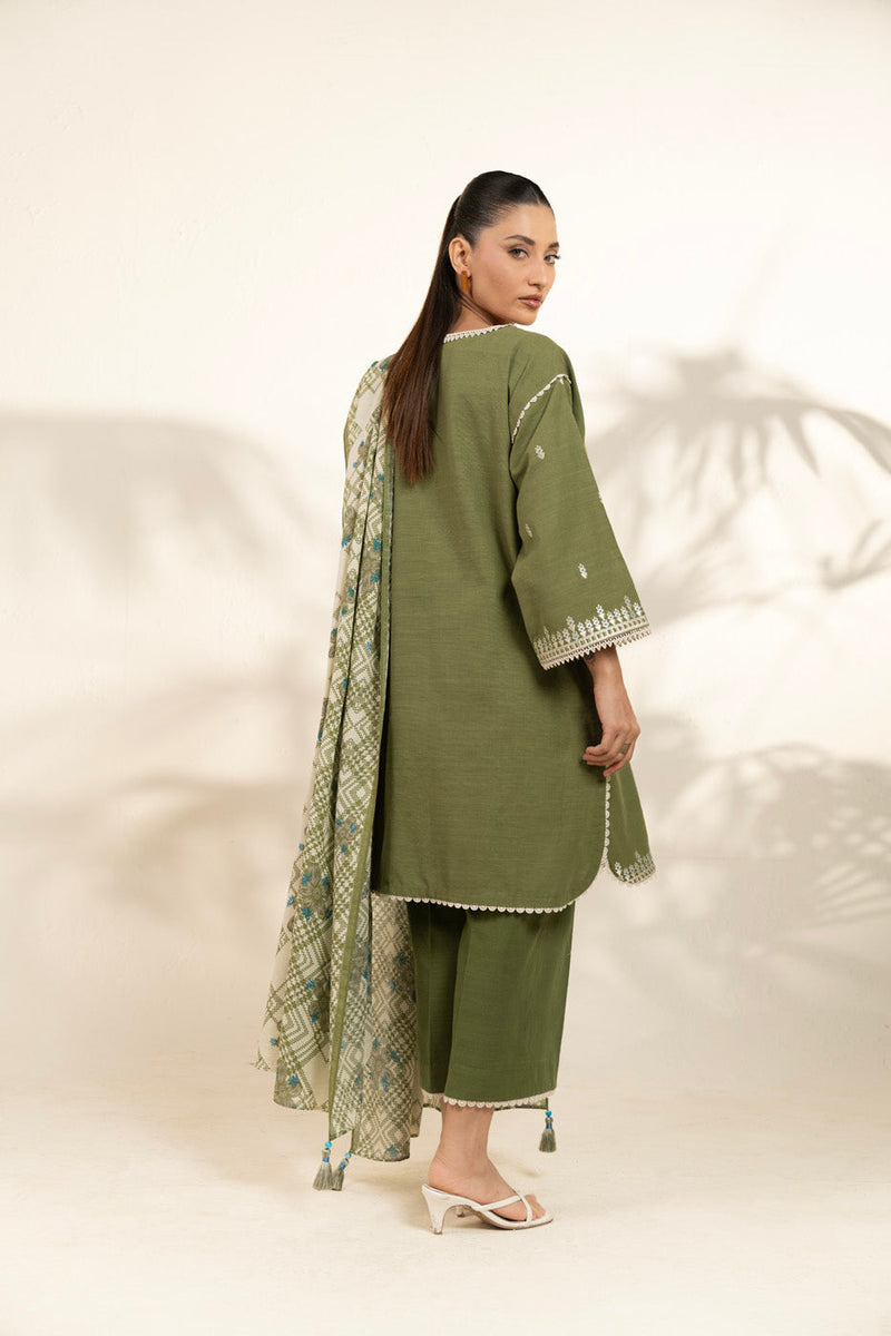 Al Karam | Winter 25 | FW-103-25-1-Green - Official Al Karam - Agha Fabrics UK