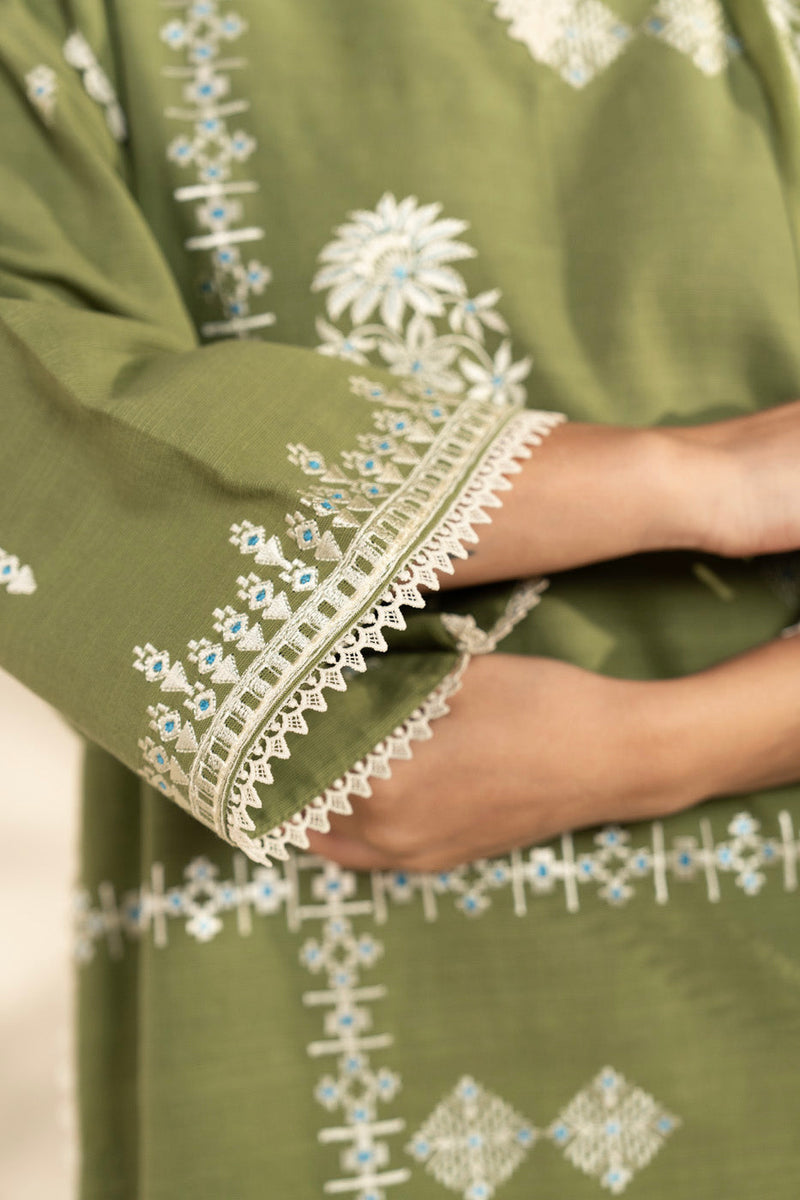 Al Karam | Winter 25 | FW-103-25-1-Green - Official Al Karam - Agha Fabrics UK