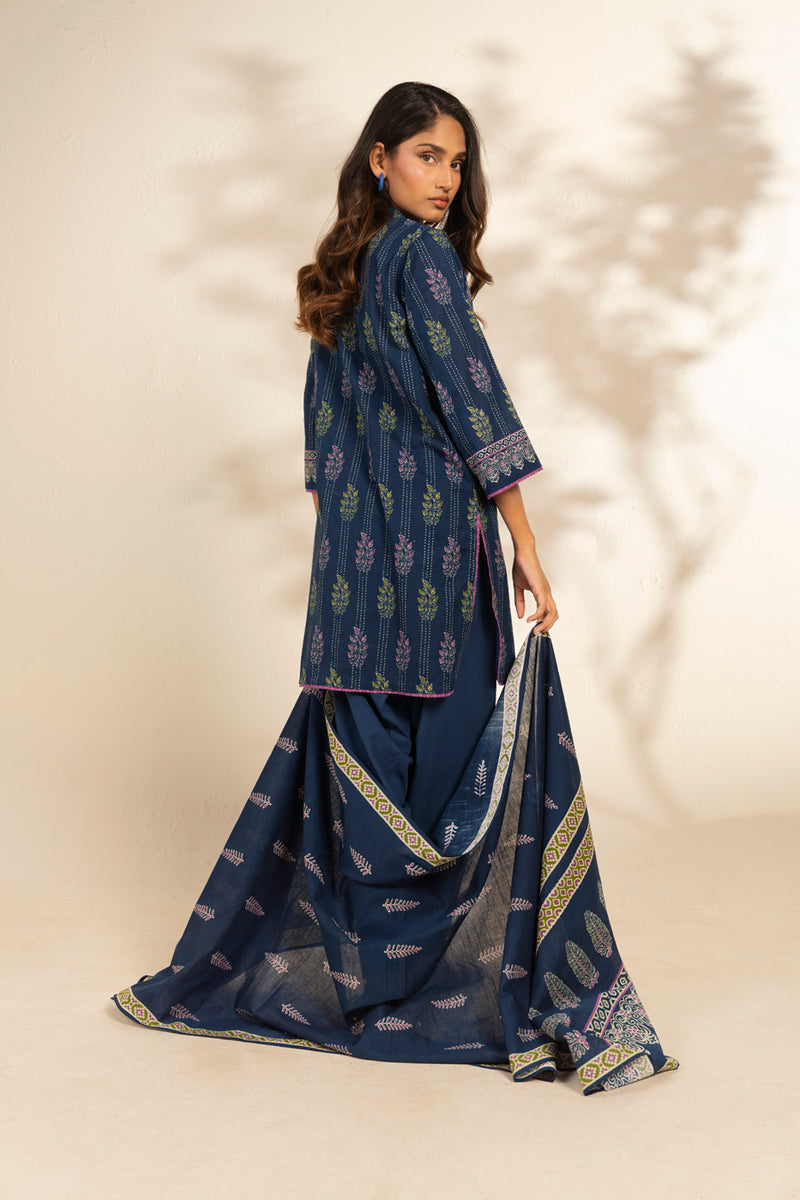 Al Karam | Winter 25 | FW-103.1-25-1-Blue - Official Al Karam - Agha Fabrics UK