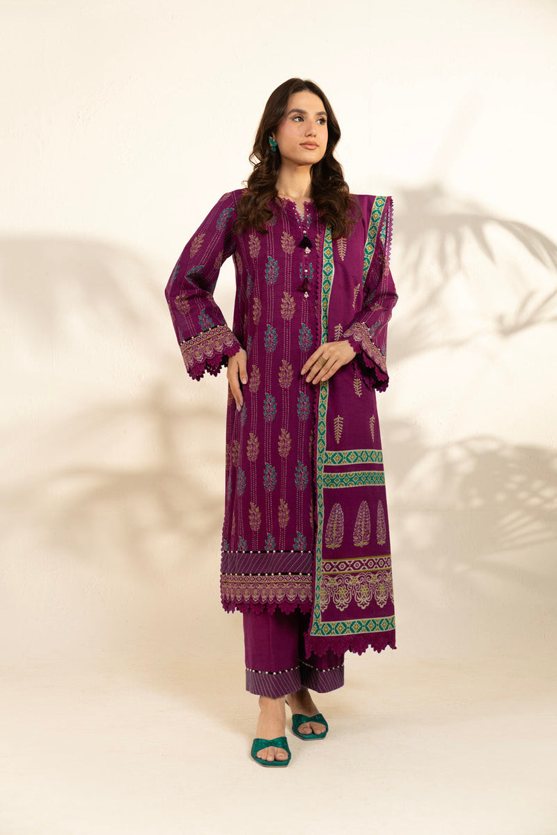 Al Karam | Winter 25 | FW-103.1-25-1-Pink - Official Al Karam - Agha Fabrics UK