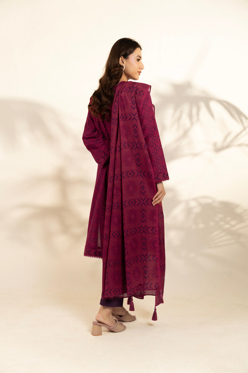 Al Karam | Winter 25 | FW-106.1-25-1-Pink - Official Al Karam - Agha Fabrics UK