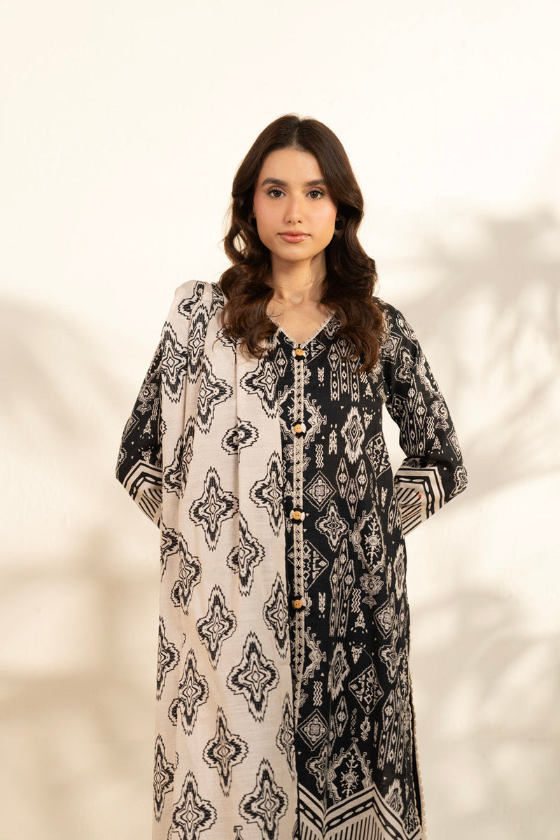 Al Karam | Winter 25 | FW-108-25-1-Black - Official Al Karam - Agha Fabrics UK