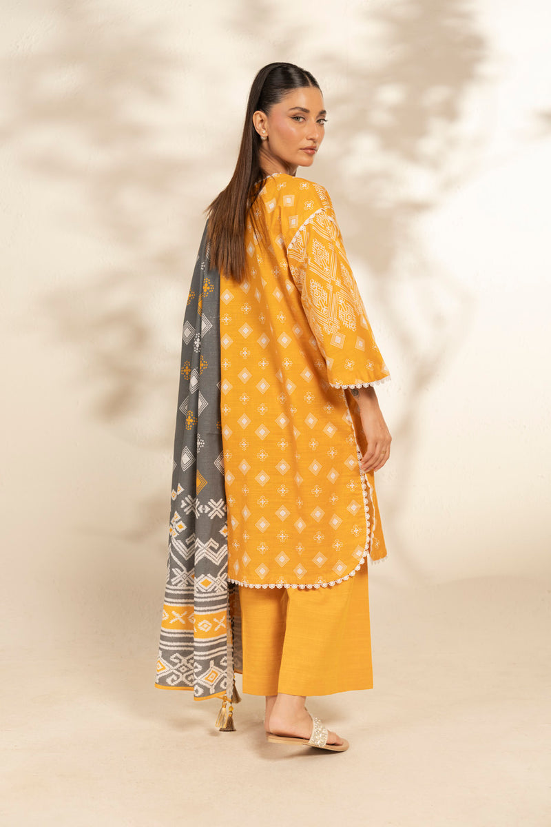 Al Karam | Winter 25 | FW-111-25-1-Yellow - Official Al Karam - Agha Fabrics UK