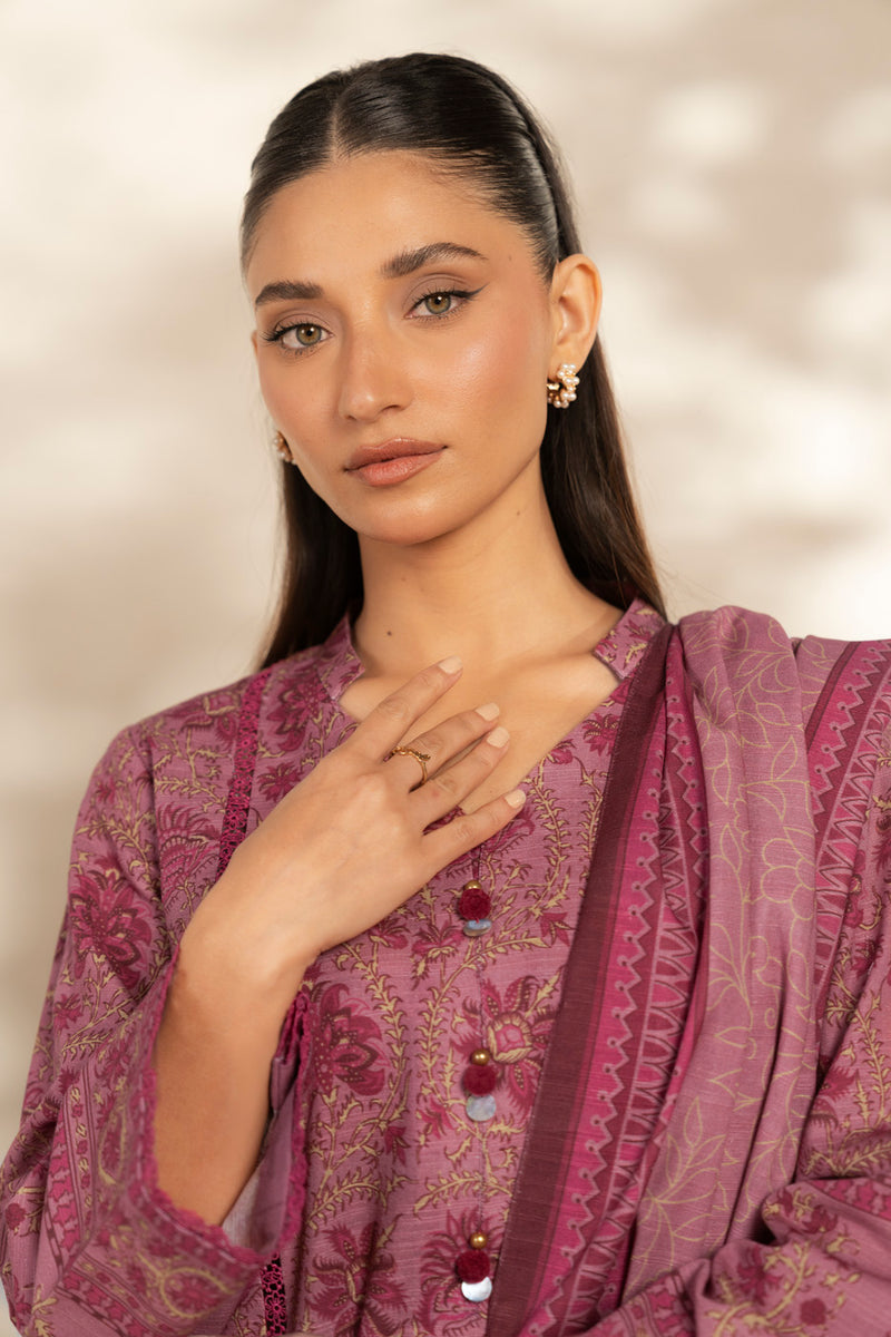 Al Karam | Winter 25 | FW-112.1-25-1-Pink - Official Al Karam - Agha Fabrics UK