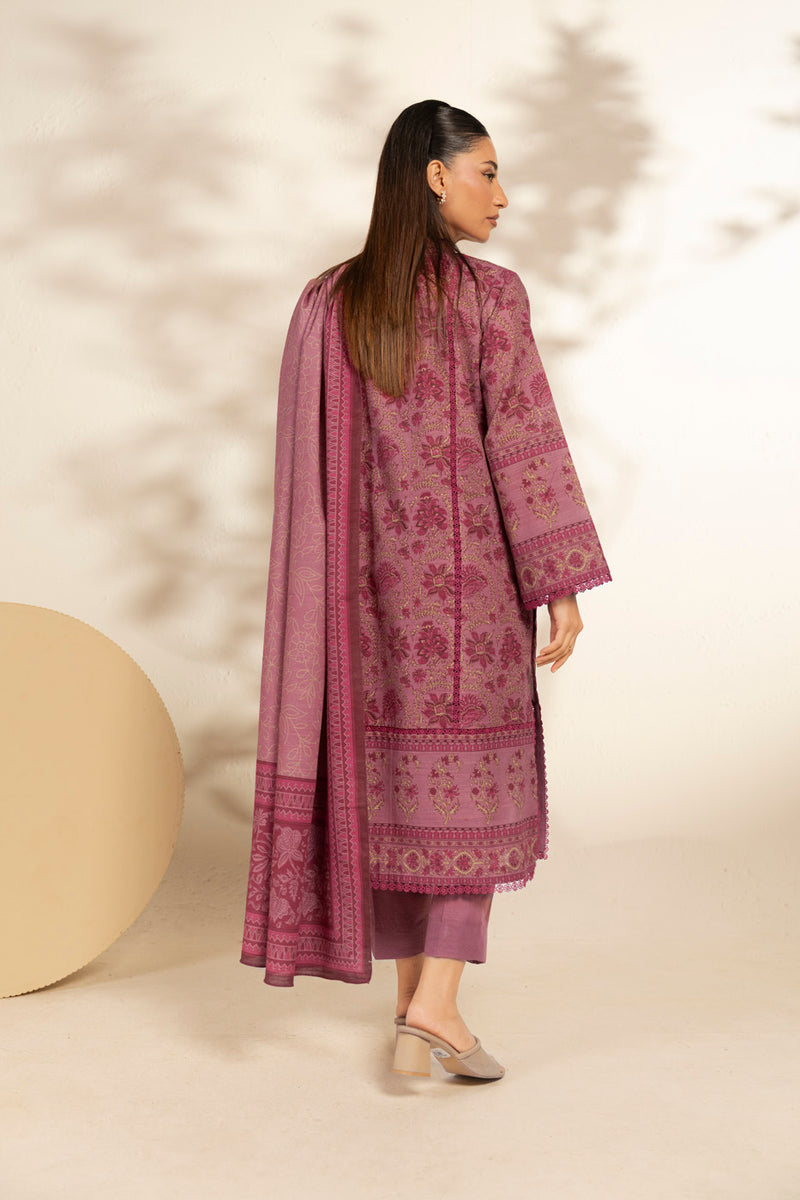 Al Karam | Winter 25 | FW-112.1-25-1-Pink - Official Al Karam - Agha Fabrics UK