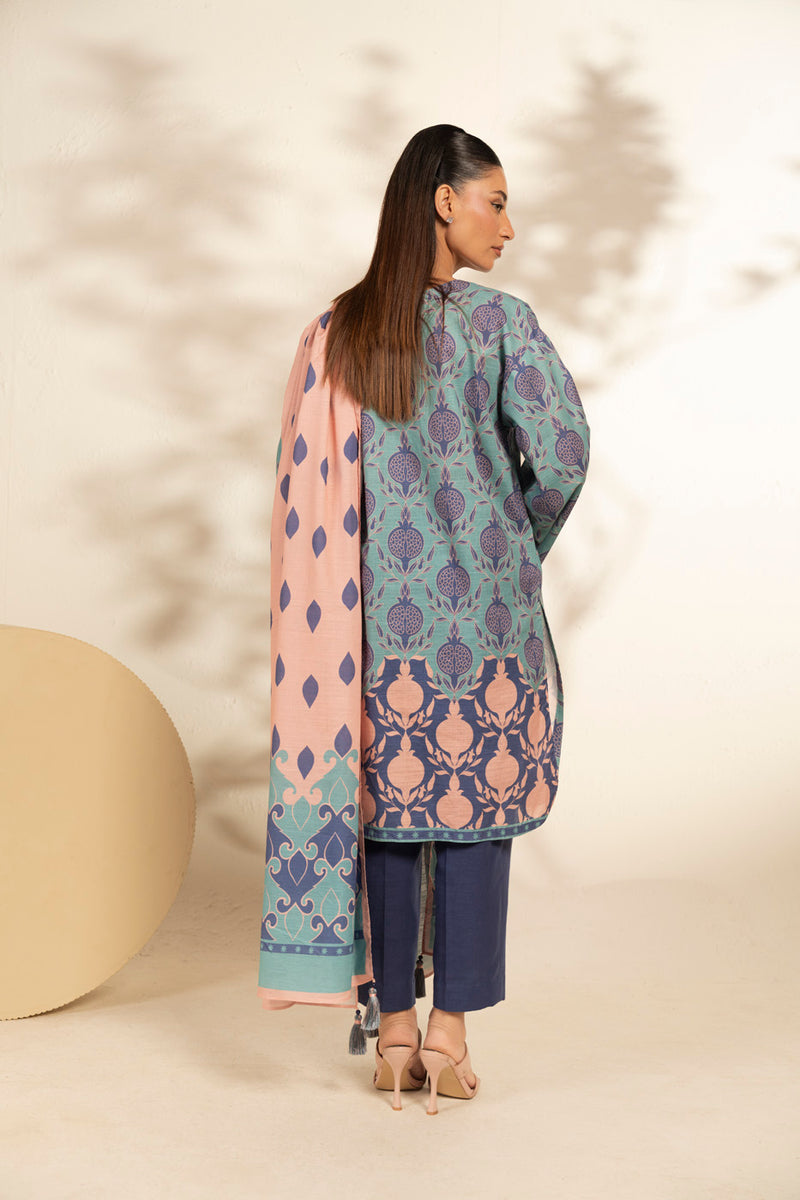 Al Karam | Winter 25 | FW-113-25-1-Blue - Official Al Karam - Agha Fabrics UK