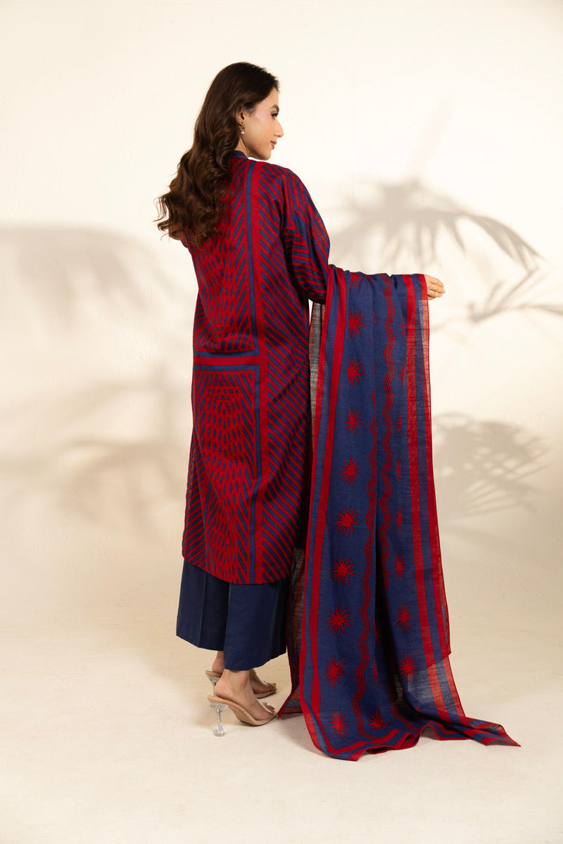 Al Karam | Winter 25 | FW-115-25-1-Maroon - Official Al Karam - Agha Fabrics UK