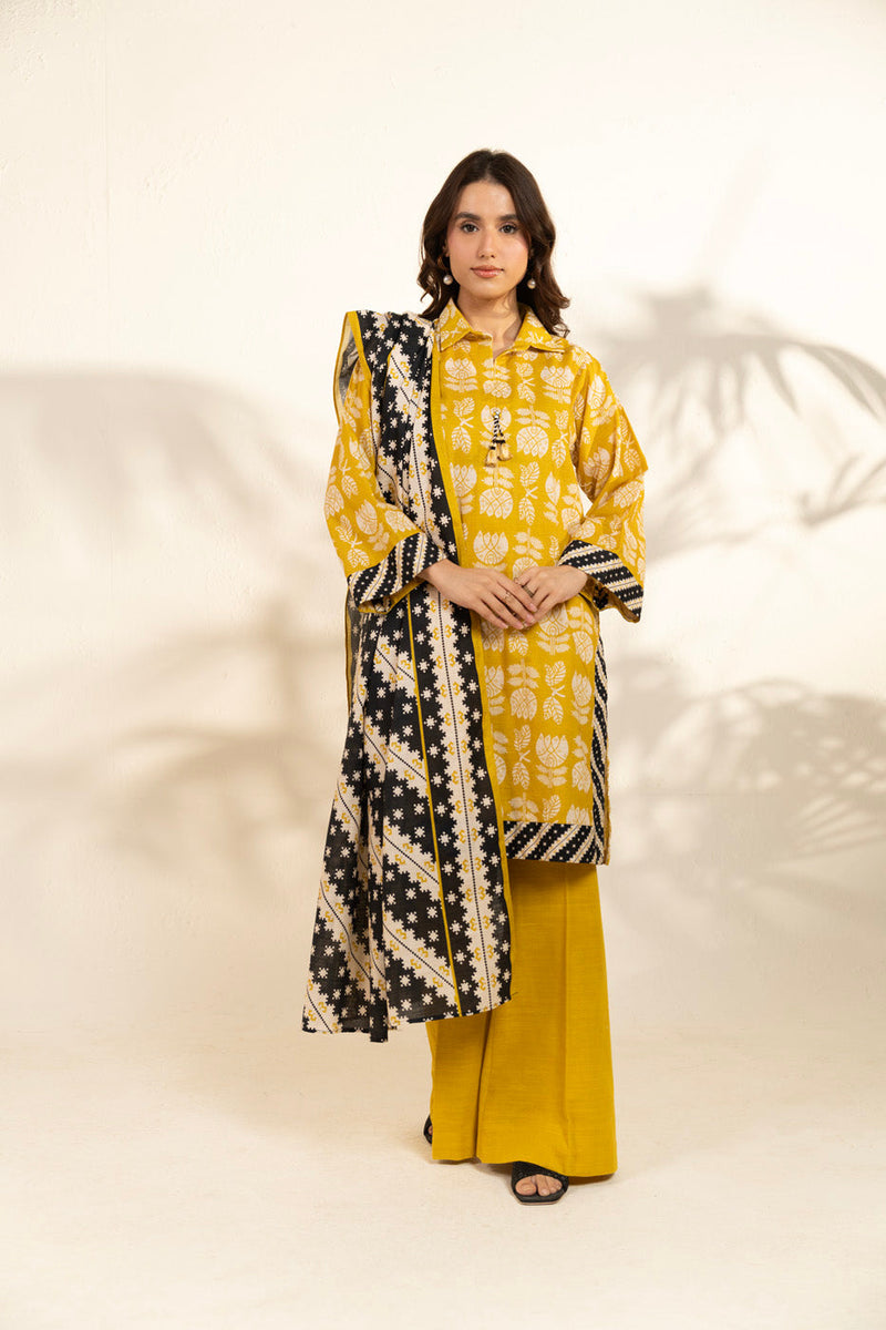 Al Karam | Winter 25 | FW-127-25-1-Yellow - Official Al Karam - Agha Fabrics UK