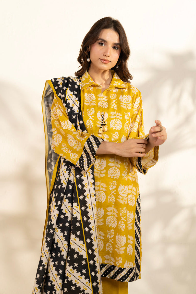 Al Karam | Winter 25 | FW-127-25-1-Yellow - Official Al Karam - Agha Fabrics UK