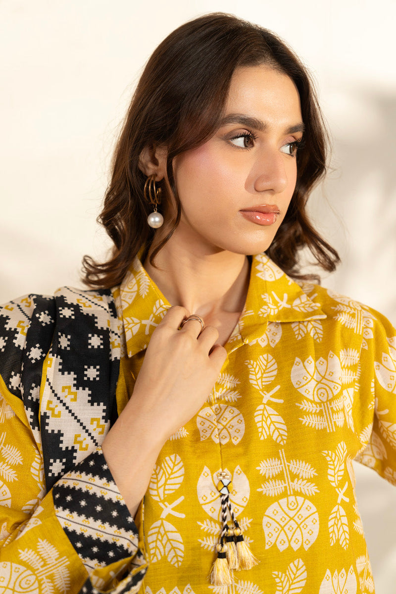 Al Karam | Winter 25 | FW-127-25-1-Yellow - Official Al Karam - Agha Fabrics UK