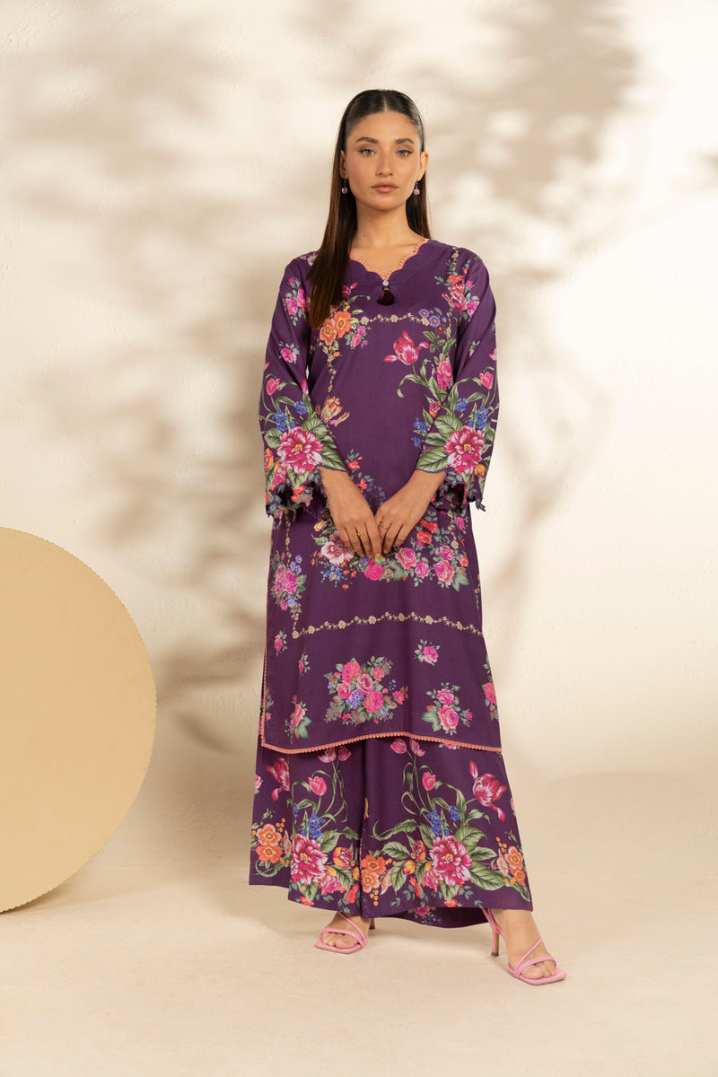 Al Karam | Winter 25 | FW-139-25-1-Purple - Official Al Karam - Agha Fabrics UK