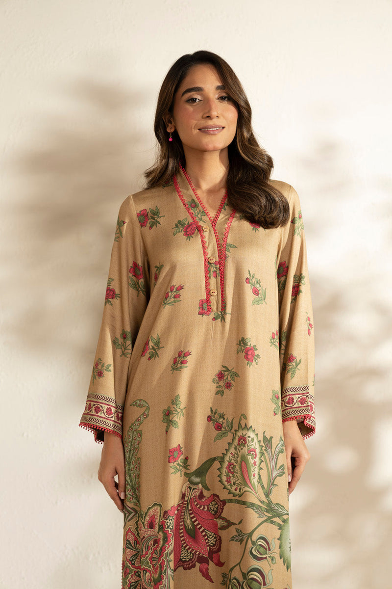 Al Karam | Winter 25 | FW-140-25-1-Beige - Official Al Karam - Agha Fabrics UK