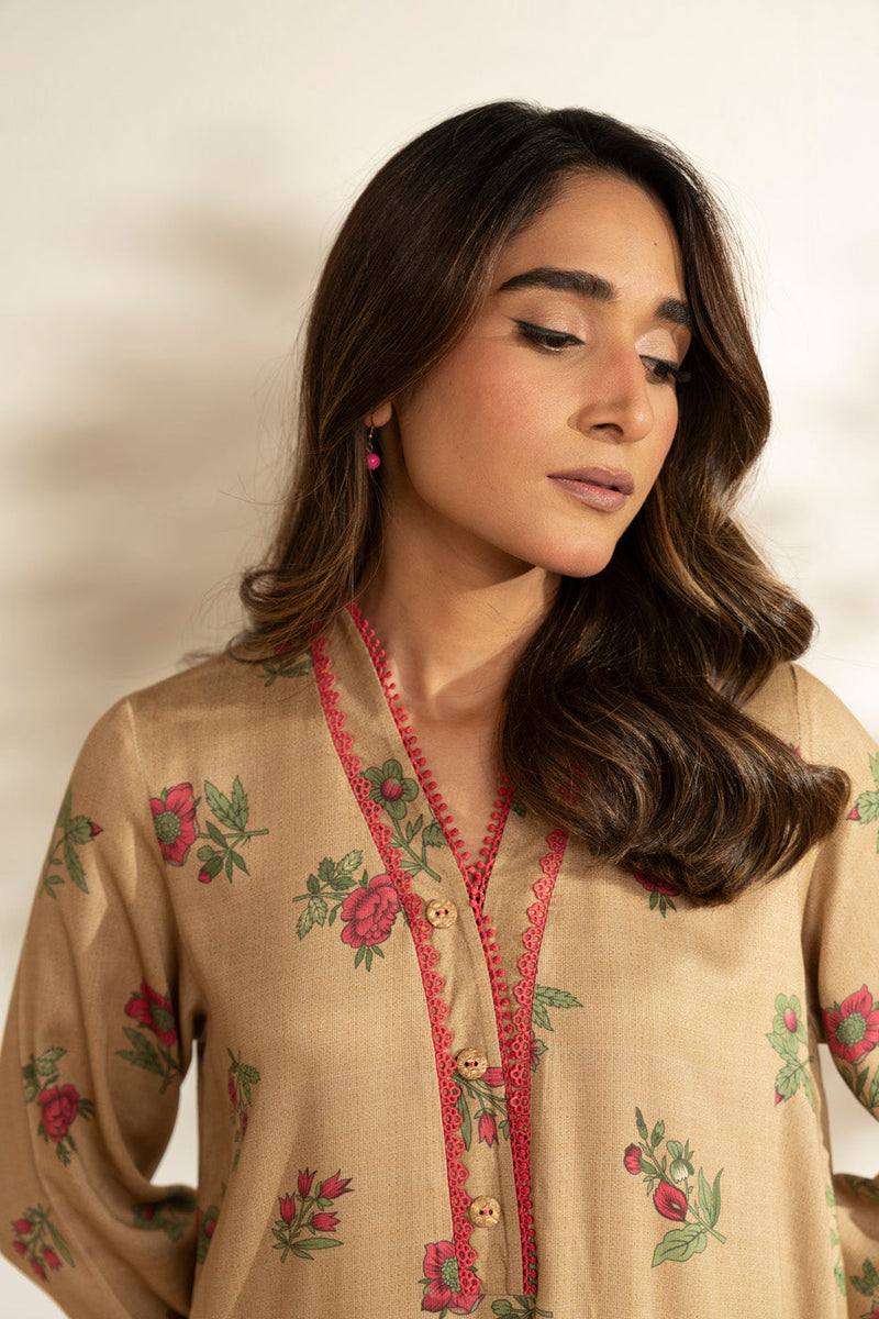 Al Karam | Winter 25 | FW-140-25-1-Beige - Official Al Karam - Agha Fabrics UK