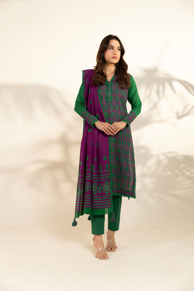 Al Karam | Winter 25 | FW-162.1-25-1-Green - Official Al Karam - Agha Fabrics UK