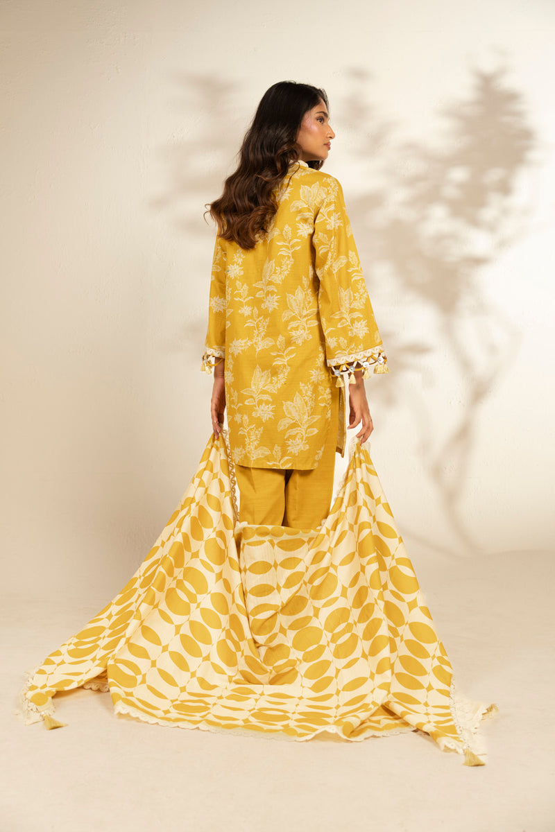 Al Karam | Winter 25 | FW-173-25-1-Yellow - Official Al Karam - Agha Fabrics UK