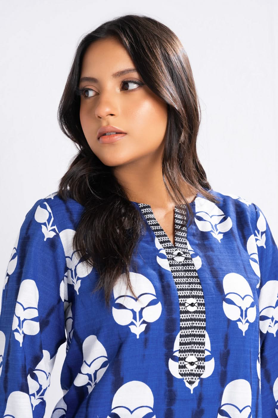 Winter Collection - Al Karam - Unstitched 24 - FW-53.1-24-BLUE - Official Al Karam - Agha Fabrics UK