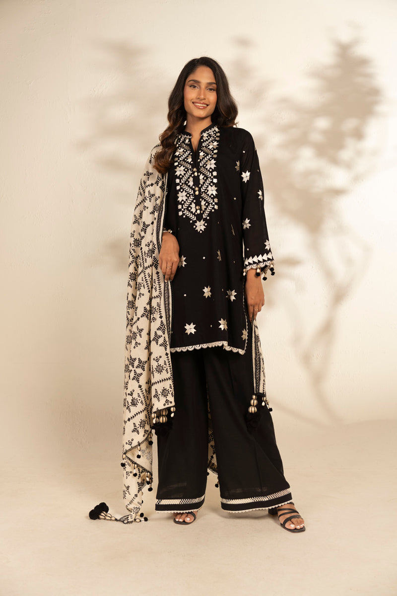 Al Karam | Winter 25 | FW-75.1-25-1-Black - Official Al Karam - Agha Fabrics UK