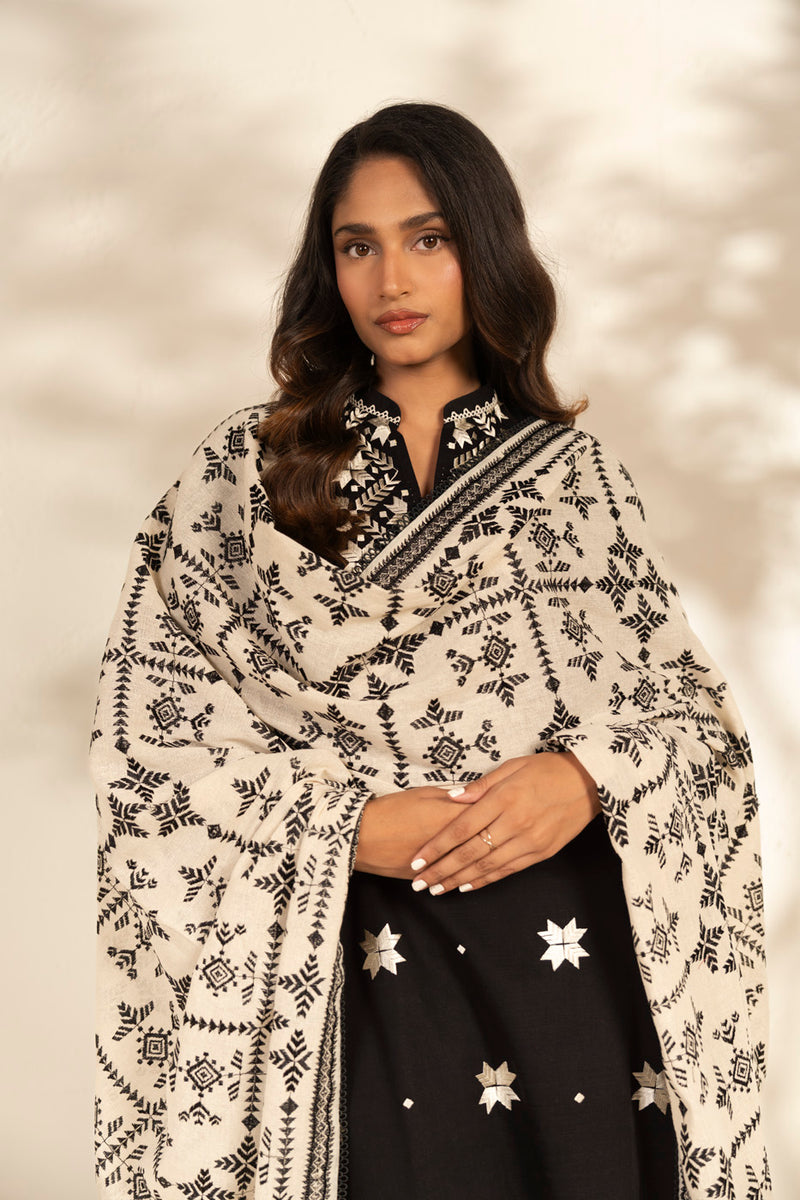 Al Karam | Winter 25 | FW-75.1-25-1-Black - Official Al Karam - Agha Fabrics UK