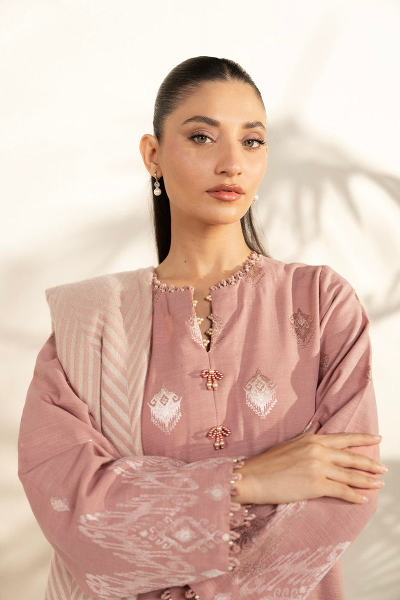 Al Karam | Winter 25 | FW-78-25-1-Pink - Official Al Karam - Agha Fabrics UK