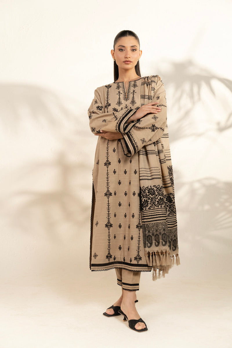 Al Karam | Winter 25 | FW-80-25-1-Beige - Official Alkaram - Agha Fabrics UK