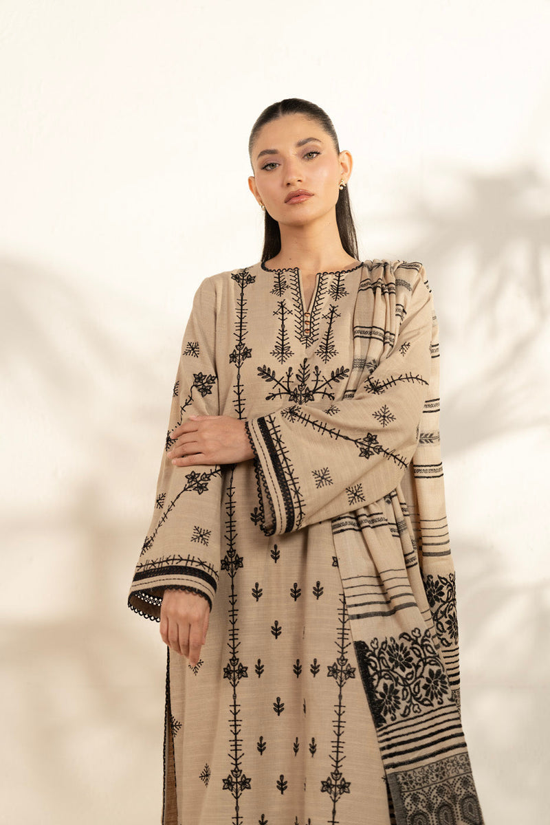 Al Karam | Winter 25 | FW-80-25-1-Beige - Official Alkaram - Agha Fabrics UK