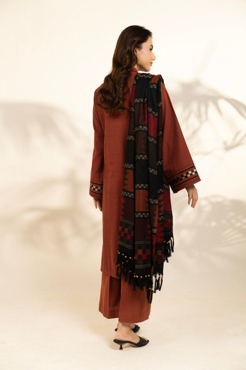 Al Karam | Winter 25 | FW-81-25-1-Rust - Official Alkaram - Agha Fabrics UK