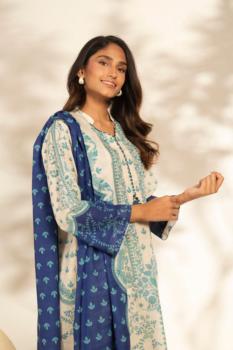 Al Karam | Winter 25 | FW-93.1-25-1-Blue - Official Al Karam - Agha Fabrics UK