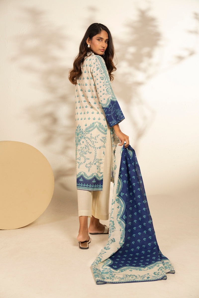 Al Karam | Winter 25 | FW-93.1-25-1-Blue - Official Al Karam - Agha Fabrics UK