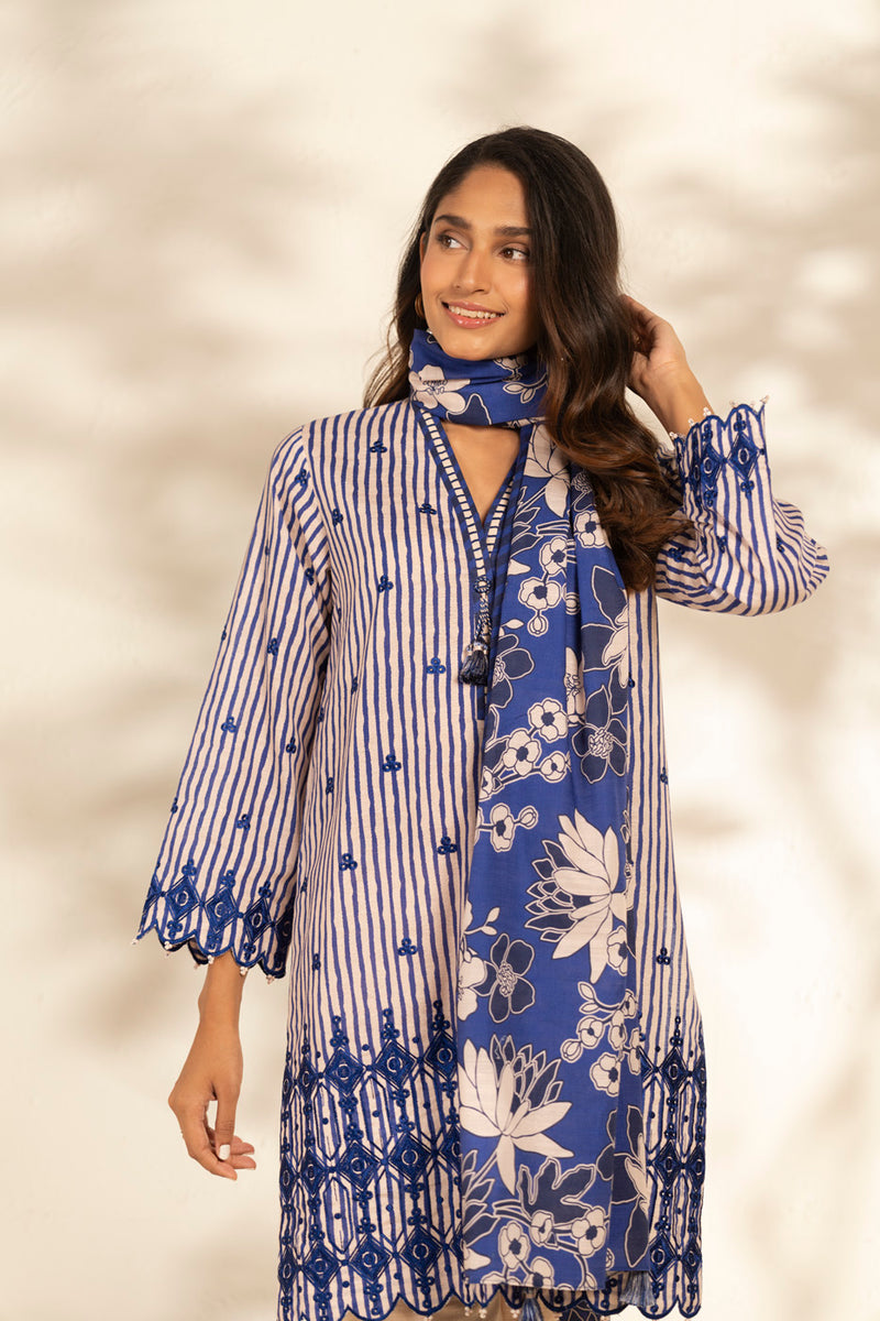 Al Karam | Winter 25 | FW-99-25-1-Blue - Official Al Karam - Agha Fabrics UK