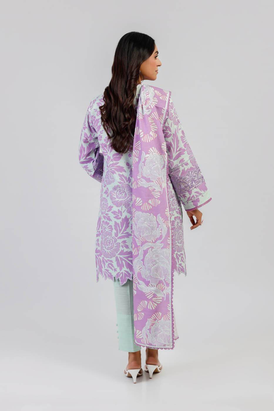 Winter Collection - Al Karam - Unstitched 24 - FW-12-24-LILAC - Official Al Karam - Agha Fabrics UK