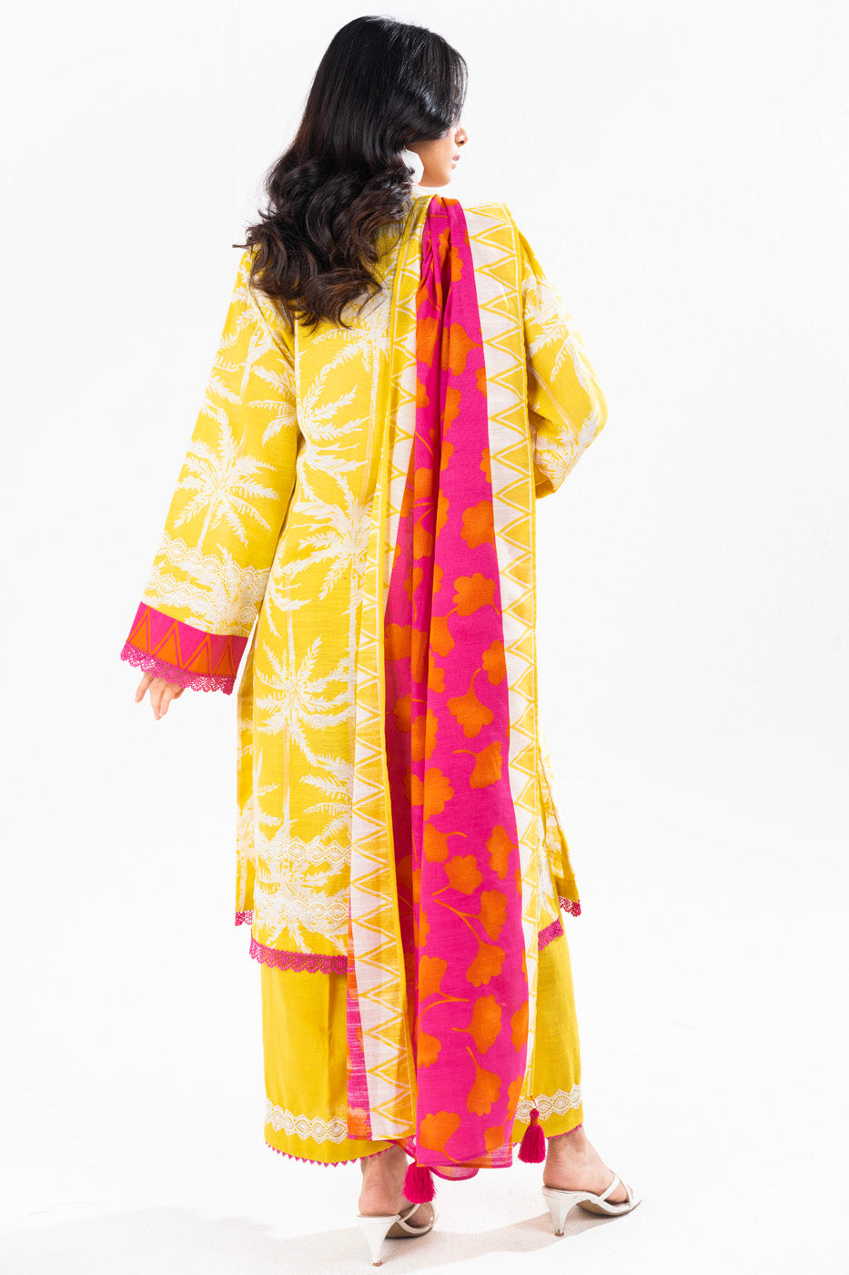 Winter Collection - Al Karam - Unstitched 24 - FW-25-24-YELLOW - Official Al Karam - Agha Fabrics UK