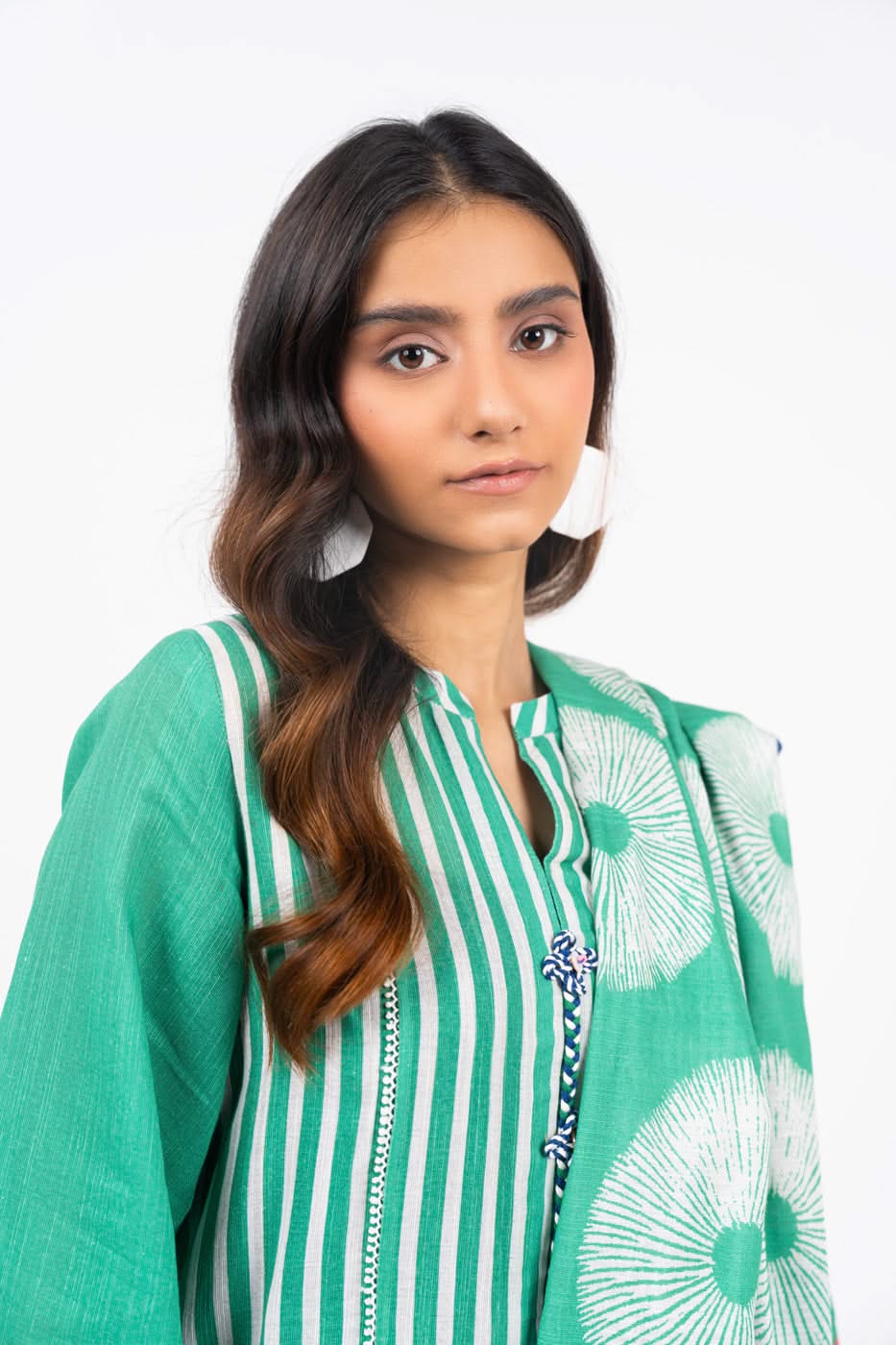 Winter Collection - Al Karam - Unstitched 24 - FW-53-24-GREEN - Official Al Karam - Agha Fabrics UK