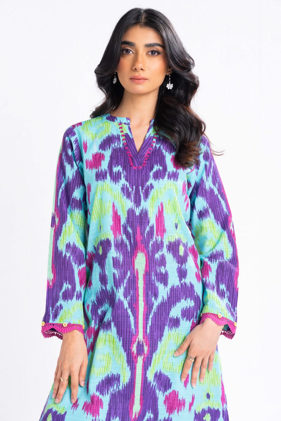 Winter Collection - Al Karam - Unstitched 24 - FW-63-24-FEROZI - Official Al Karam - Agha Fabrics UK