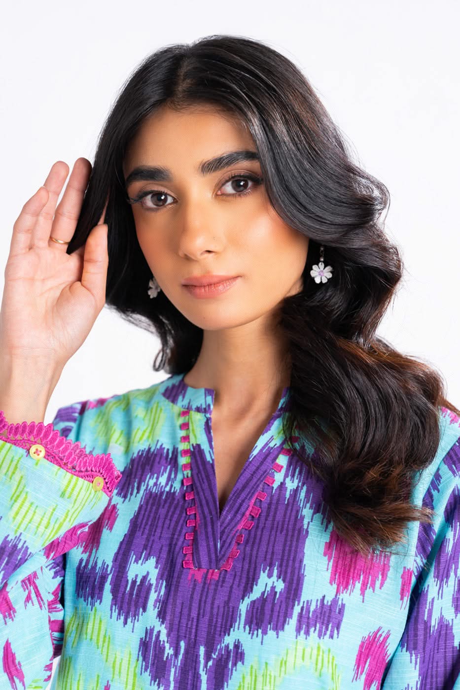 Winter Collection - Al Karam - Unstitched 24 - FW-63-24-FEROZI - Official Al Karam - Agha Fabrics UK