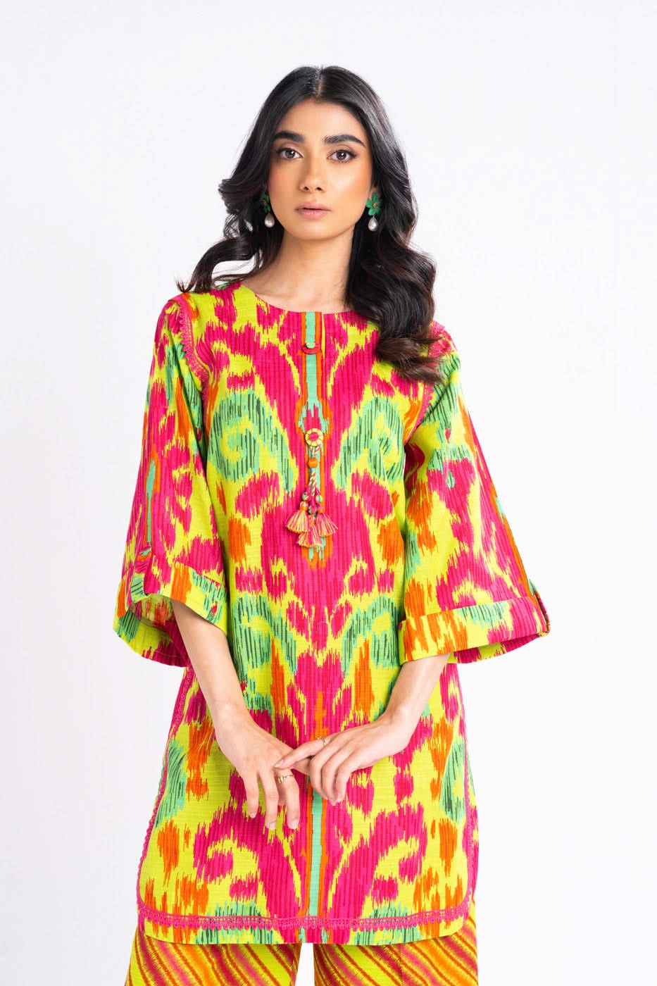 Winter Collection - Al Karam - Unstitched 24 - FW-63-24-F GREEN - Official Al Karam - Agha Fabrics UK