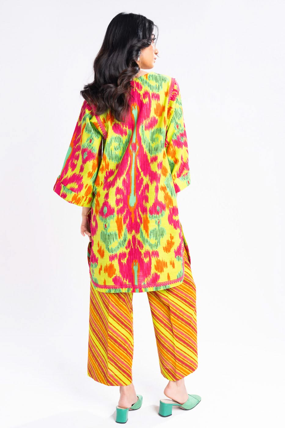 Winter Collection - Al Karam - Unstitched 24 - FW-63-24-F GREEN - Official Al Karam - Agha Fabrics UK