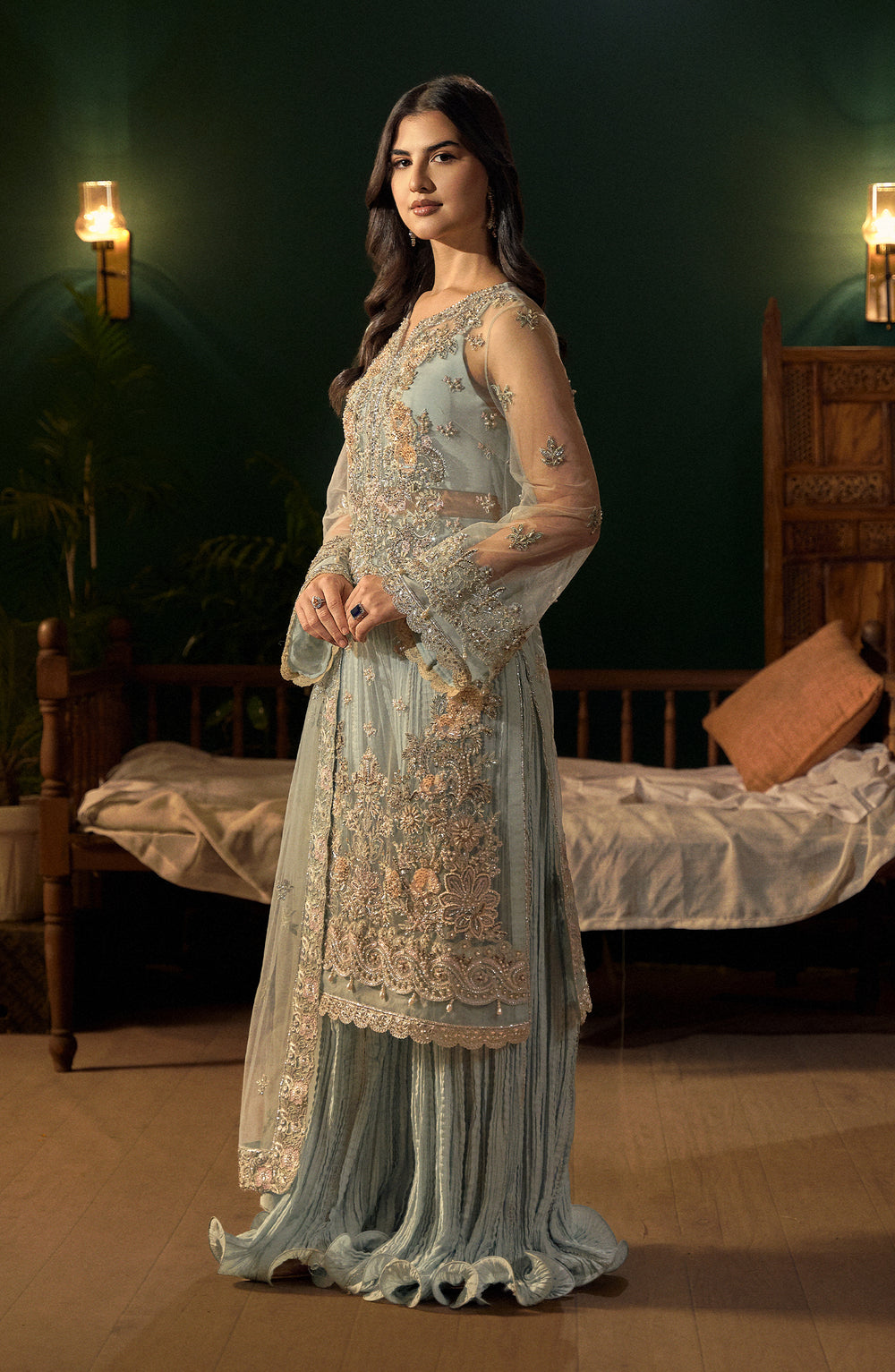 Fabiha Fatima | Reve Royal Luxury Wedding Dresses | AQUAMARINE