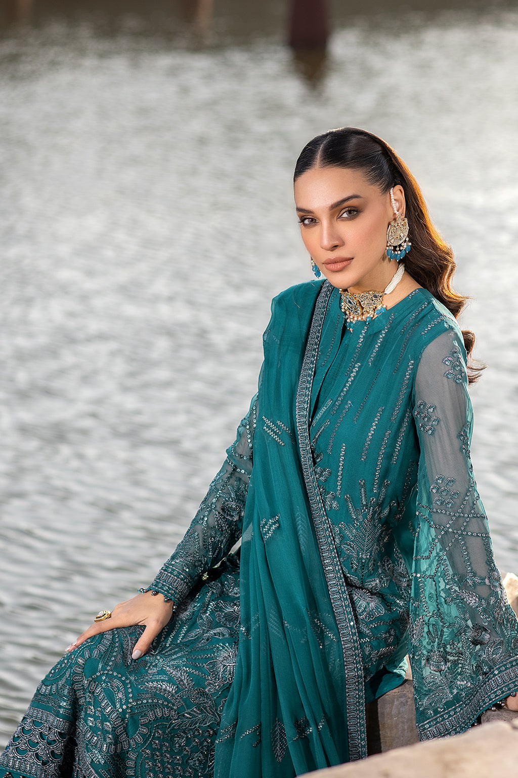 Flossie | Safeera Formals vol 13 | COLD LIGHT - Official Flossie - Agha Fabrics UK