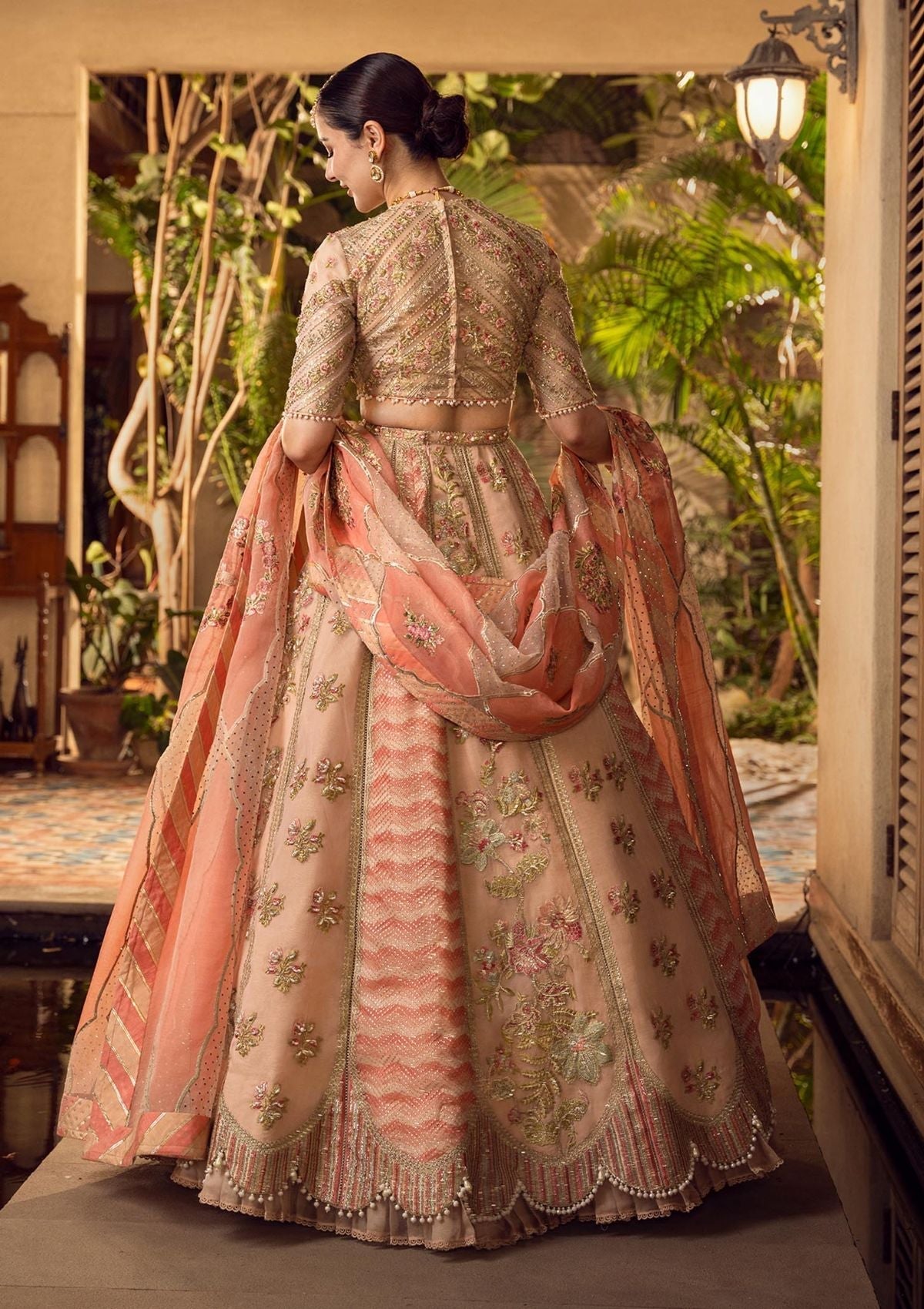 Formal Dress - Crimson - Wedding - CRW#5 - Official Crimson - Agha Fabrics UK