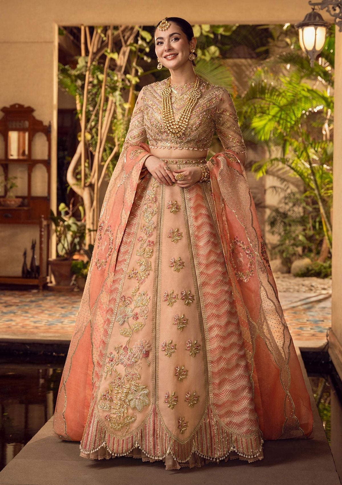 Formal Dress - Crimson - Wedding - CRW#5 - Official Crimson - Agha Fabrics UK