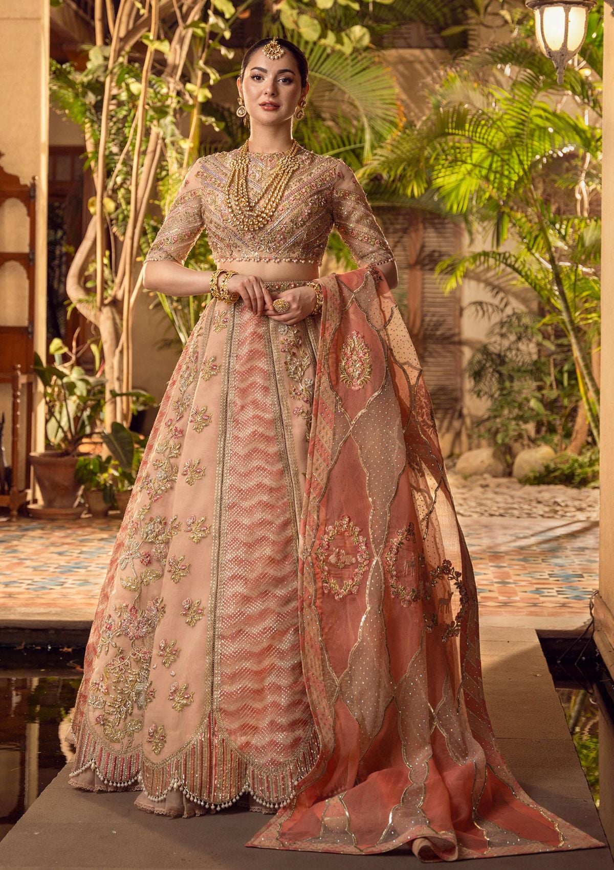 Formal Dress - Crimson - Wedding - CRW#5 - Official Crimson - Agha Fabrics UK