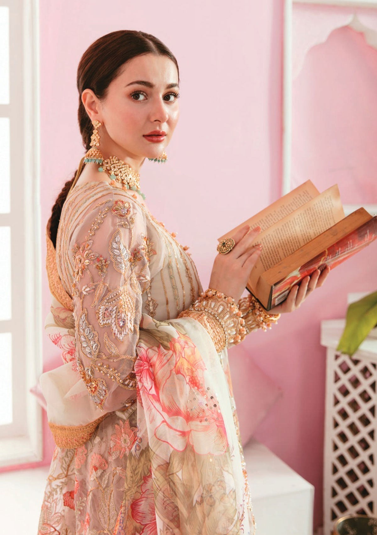 Formal Dress - Elaf - Celebrations - Handwork - ECC#5 - Official Elaf Premium - Agha Fabrics UK