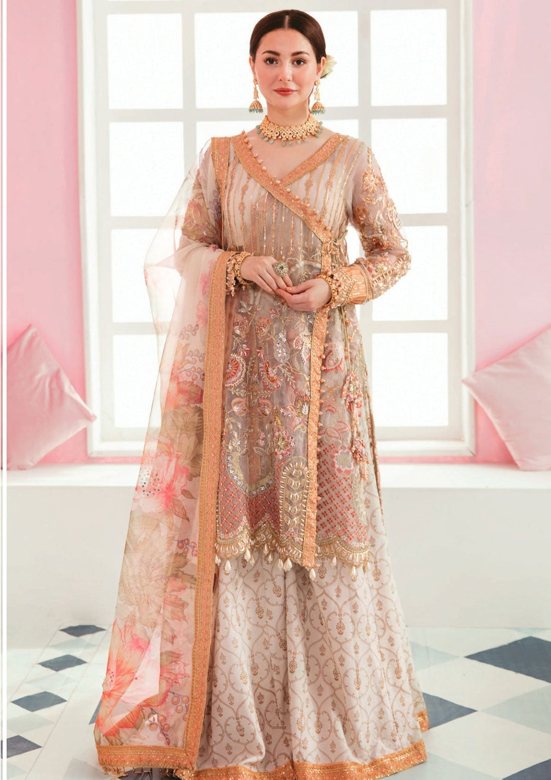 Formal Dress - Elaf - Celebrations - Handwork - ECC#5 - Official Elaf Premium - Agha Fabrics UK