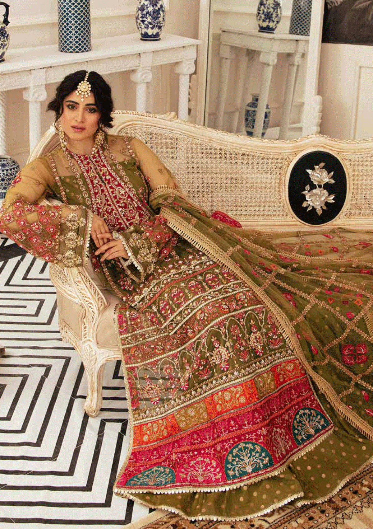 Formal Dress - Ezra - Wedding - EZR#1 - Naaz - Official Ezra - Agha Fabrics UK